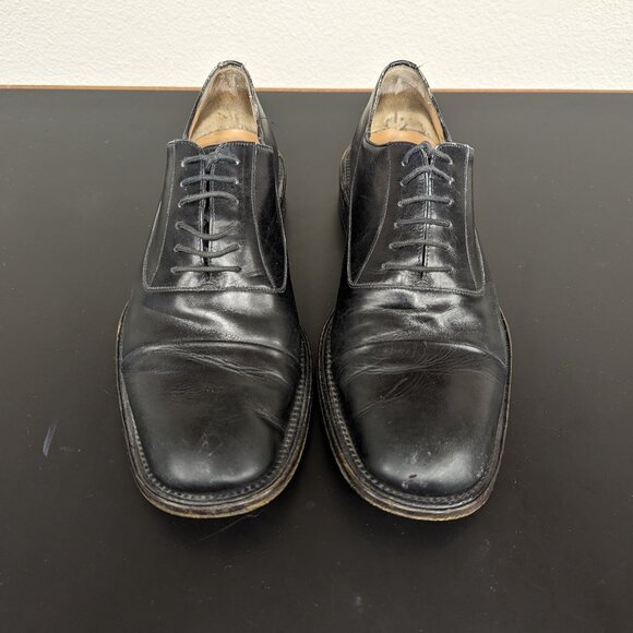 Bruno Magli Black Leather Cap Toe Oxford main image 7